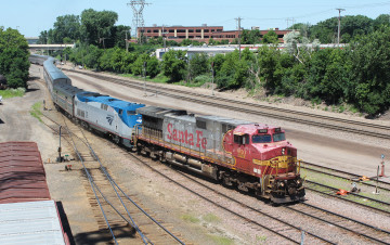 Картинка техника поезда локомотив вагоны грузовой состав железная дорога рельсы