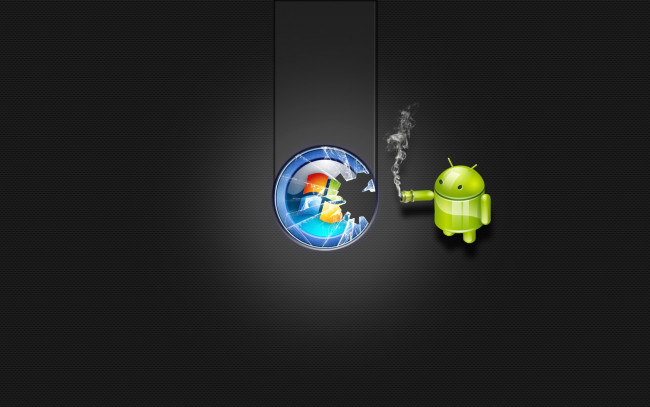 Обои картинки фото компьютеры, android, логотип, сетка, windows