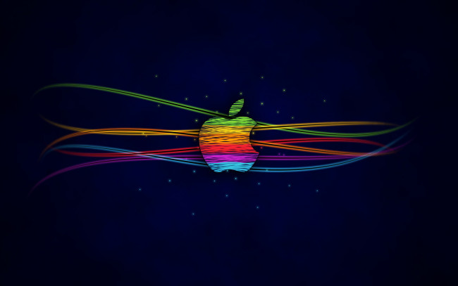 Обои картинки фото компьютеры, apple, яблоко, логотип, линии