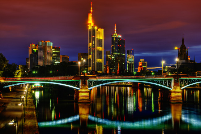 Обои картинки фото города, мосты, франкфурт-на-майне