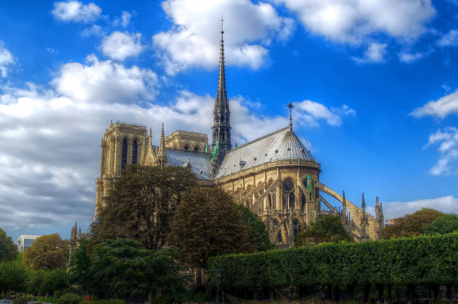 Обои картинки фото notre dame,  paris, города, париж , франция, собор