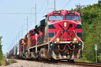 Картинка техника поезда рельсы локомотив состав