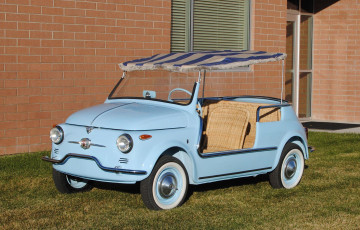 обоя fiat 500 jolly 1960, автомобили, fiat, голубой, 1960, jolly, 500