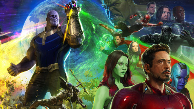 Обои картинки фото avengers,  infinity war, рисованное, кино, персонажи