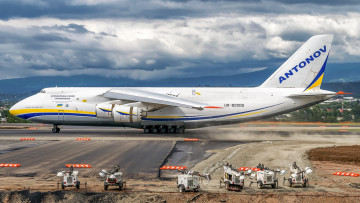 Картинка an-124 авиация грузовые+самолёты авиалайнер