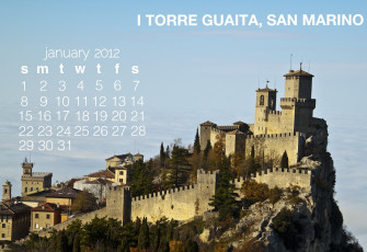 обоя календари, города, башня, замок