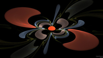 Картинка 3д графика fractal фракталы фрактал узор фон тёмный