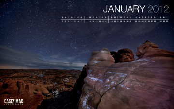 Картинка календари природа звездное небо горы