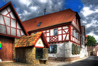 Картинка германия gau algesheim города здания дома улица