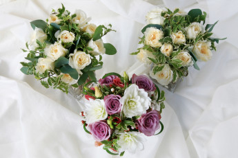 Картинка цветы букеты композиции свадебный розы георгины