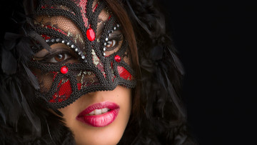 Картинка разное маски карнавальные костюмы маска перья взгляд губы