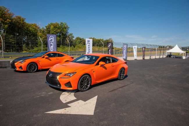Обои картинки фото 2015 lexus rc f, автомобили, lexus, металлик, оранжевый