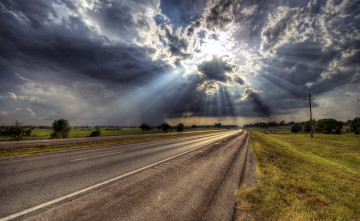 Картинка природа дороги облака дорога