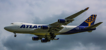обоя boeing 747, авиация, грузовые самолёты, транспорт