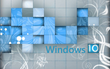 обоя компьютеры, windows  10, фон, логотип