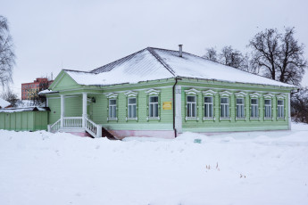 Картинка города -+здания +дома купеческий дом дмитров московская область зима архитектура зодчество