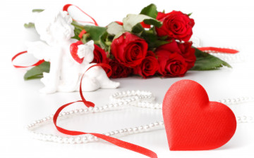 Картинка праздничные день св валентина сердечки любовь цветы розы