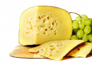 Картинка еда сырные+изделия виноград сыр