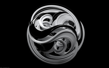 Картинка 3д+графика инь-Янь+ yin+yang узор фон цвета