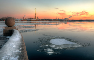 Картинка города санкт-петербург +петергоф+ россия зима мороз дворцовый округ
