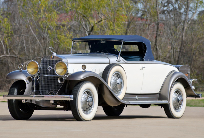 Обои картинки фото cadillac v12 370 a roadster by fleetwood 1931, автомобили, классика, 1931, a, fleetwood, v12, cadillac, roadster, 370