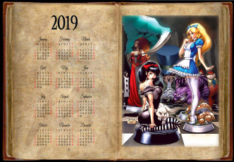 обоя календари, фэнтези, шашки, девушка
