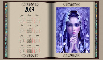 Картинка календари фэнтези девушка лицо