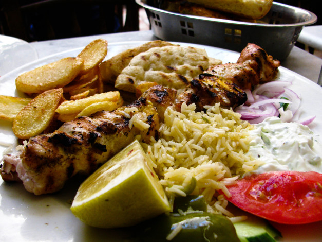 Обои картинки фото еда, мясные блюда, греческая, кухня, мясо