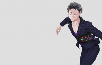 обоя аниме, yuri on ice, юрий, на, льду