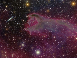 Картинка cg4 разрушенная кометарная глобула космос галактики туманности