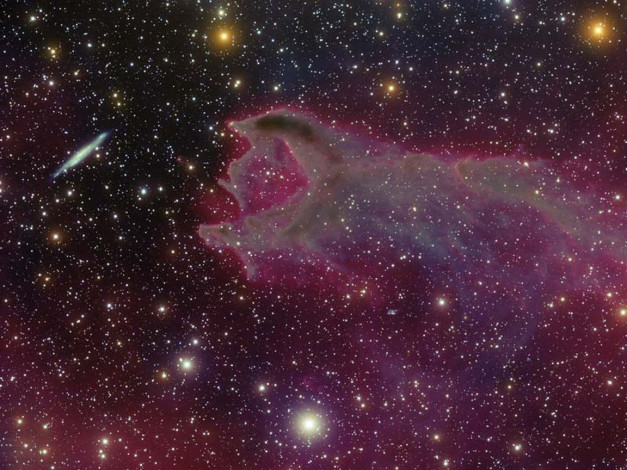Обои картинки фото cg4, разрушенная, кометарная, глобула, космос, галактики, туманности