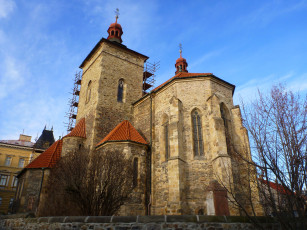 Картинка церковь св штепана города католические соборы костелы аббатства Чехия