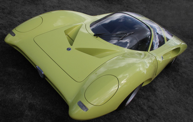 Обои картинки фото alfa romeo tipo concept 1969, автомобили, alfa romeo, alfa, romeo, tipo, concept, 1969, салатовый, серый, фон, car