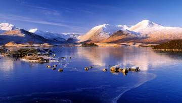 Картинка природа реки озера горы озеро камни снег