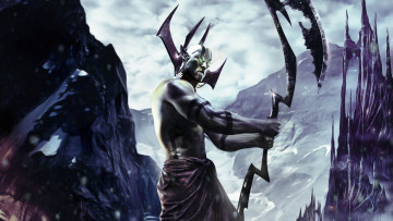 Картинка видео+игры dragonshard демон оружие скалы