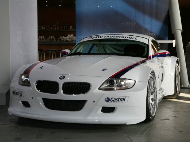 Обои картинки фото 2006, bmw, z4, coupe, racing, автомобили