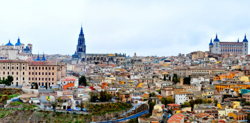 Картинка города толедо испания панорама крыши