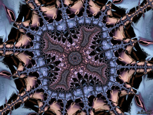 Картинка 3д+графика fractal+ фракталы цвет фон узор
