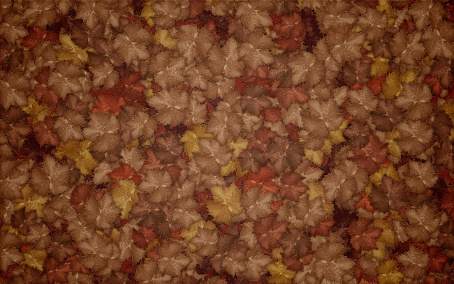Обои картинки фото векторная графика, природа , nature, листья, краски, капли, осень