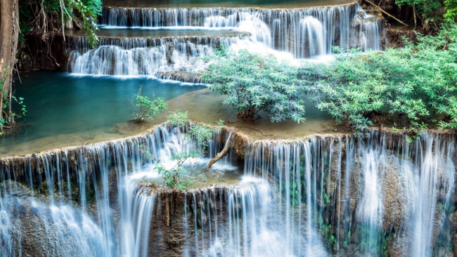 Обои картинки фото природа, водопады, каскад