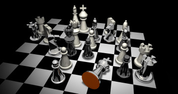 Картинка 3д+графика моделирование+ modeling шахматы
