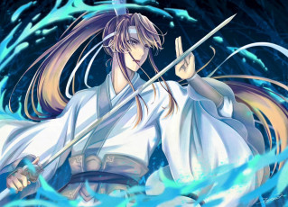 Картинка аниме mo+dao+zu+shi лань сычжуй меч
