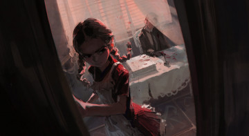 Картинка рисованное дети девочка школьница кровь труп