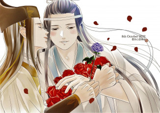 Картинка аниме mo+dao+zu+shi цзинь гуанъяо лань сичэнь розы