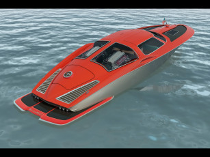 Картинка 1963 chevrolet corvette boat design by bo zolland корабли 3d