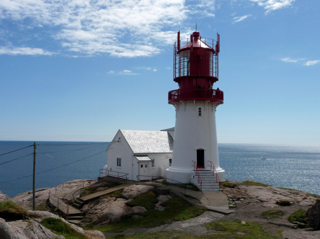 Обои картинки фото природа, маяки, lindesnes, lighthouse, norway