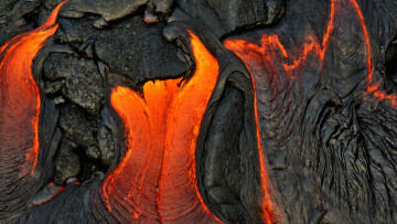 Картинка природа стихия поток магма лава