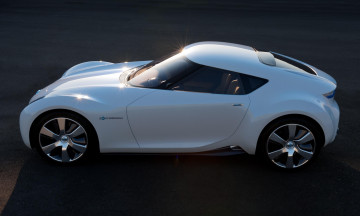обоя nissan esflow electric concept 2011, автомобили, nissan, datsun, esflow, electric, concept, 2011, белый