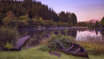 Картинка корабли лодки +шлюпки национальный парк лох-ломонд и троссакс шотландия