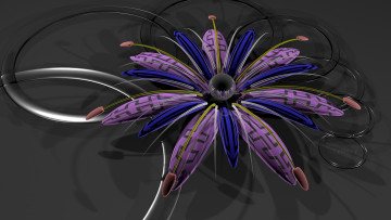 Картинка 3д+графика цветы+ flowers цветок фон лепестки